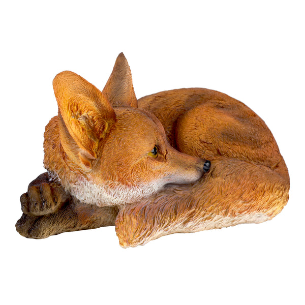 Realistic Laying Red Fox Garden Animal Ornament