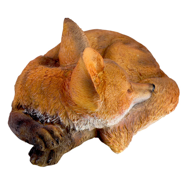 Realistic Laying Red Fox Garden Animal Ornament