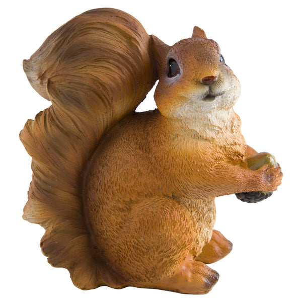 Pair of Realistic Red Squirrel Garden Animal Ornaments