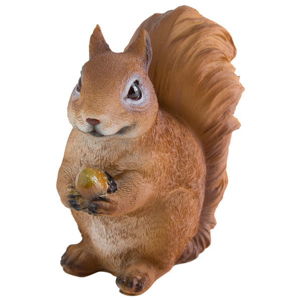 Pair of Realistic Red Squirrel Garden Animal Ornaments