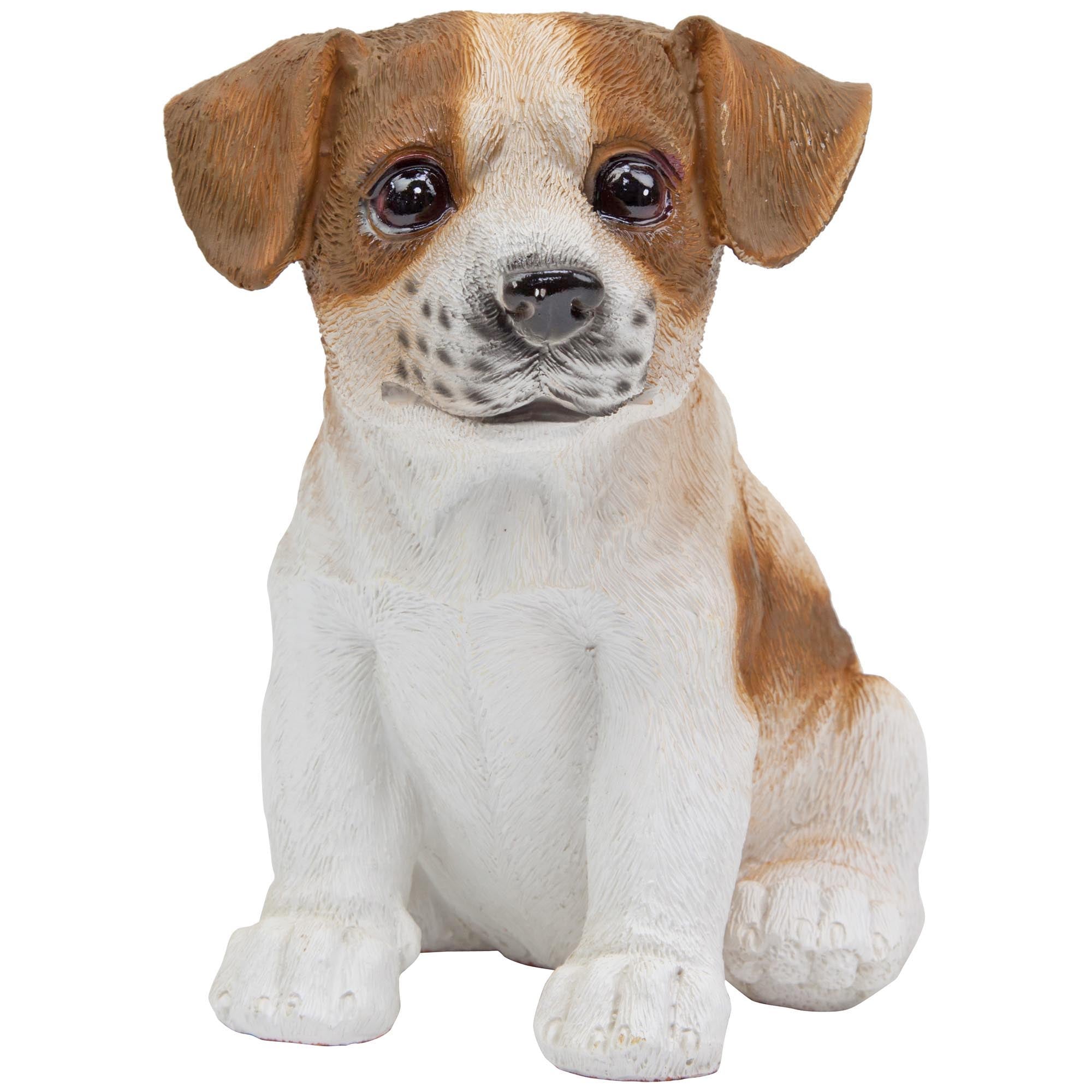 Sitting Jack Russell Puppy Garden Ornament