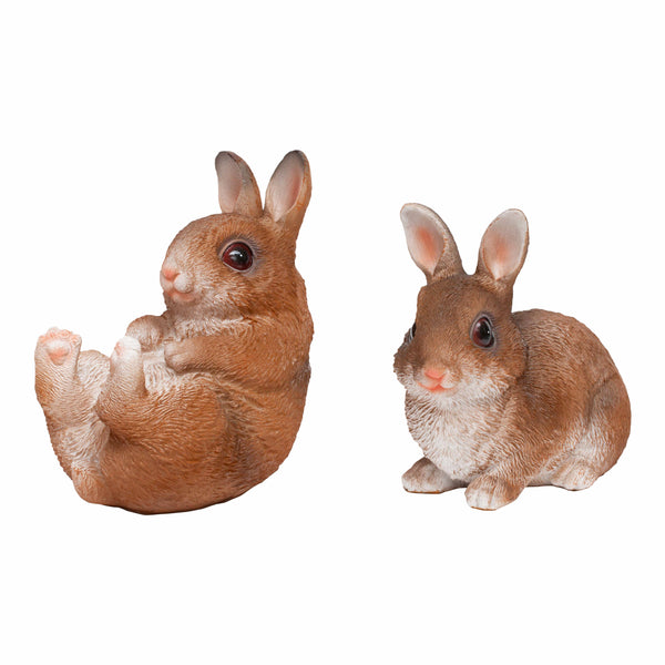 Set of 4 Large Rabbit Garden Animal Ornaments