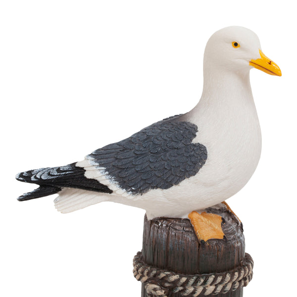 Pair of Realistic Seagull Bird Garden or Home Ornaments