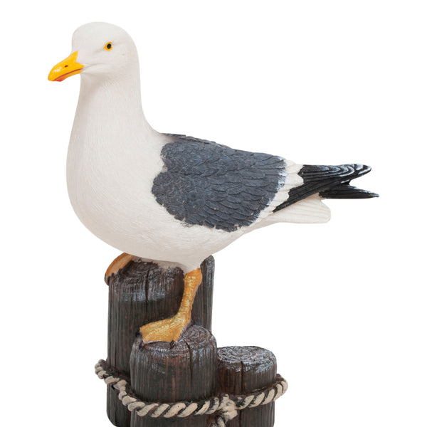 Pair of Realistic Seagull Bird Garden or Home Ornaments