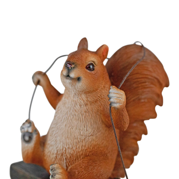 Swinging Squirrel Garden Ornament