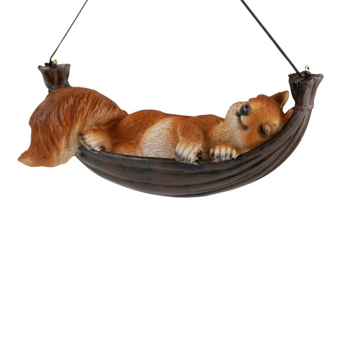 Sleeping Hanging Squirrel Animal Garden Ornament