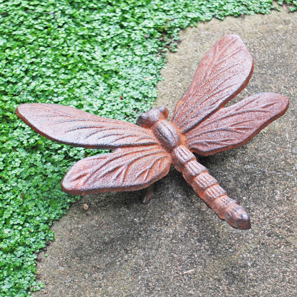 Cast Iron Dragonfly Animal Garden Ornament