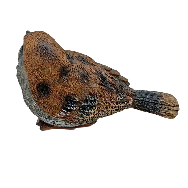 Set of 3 Pot Topping Sparrow Bird Garden Ornaments