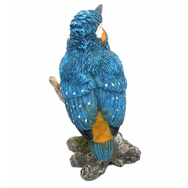 Kingfisher Garden Bird Ornament Perched on a Branch