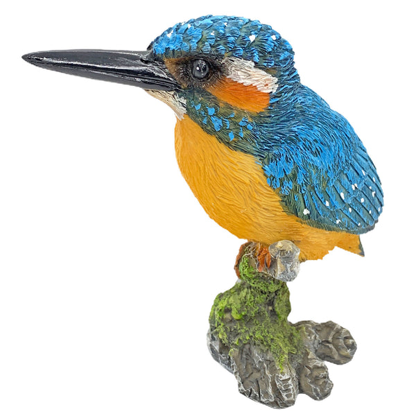 Kingfisher Garden Bird Ornament Perched on a Branch