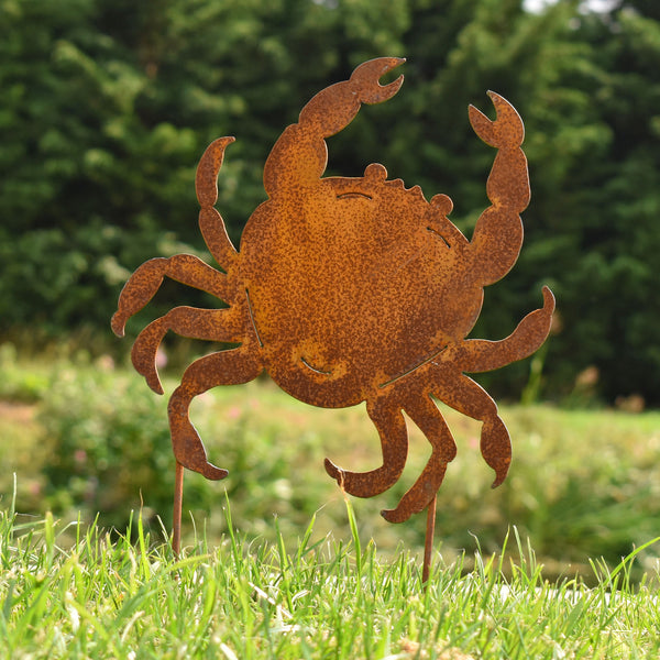 Crab Silhouette Garden Ornament