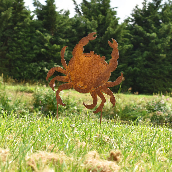 Crab Silhouette Garden Ornament