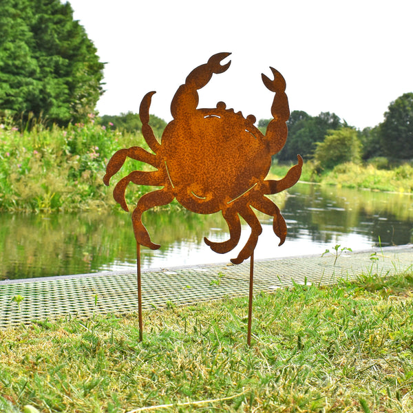 Crab Silhouette Garden Ornament