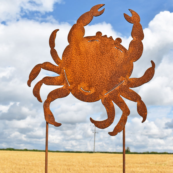 Crab Silhouette Garden Ornament