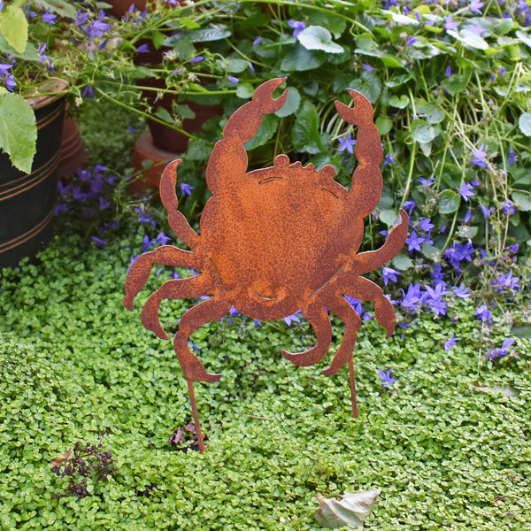 Crab Silhouette Garden Ornament