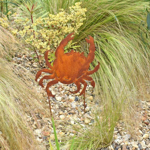 Crab Silhouette Garden Ornament