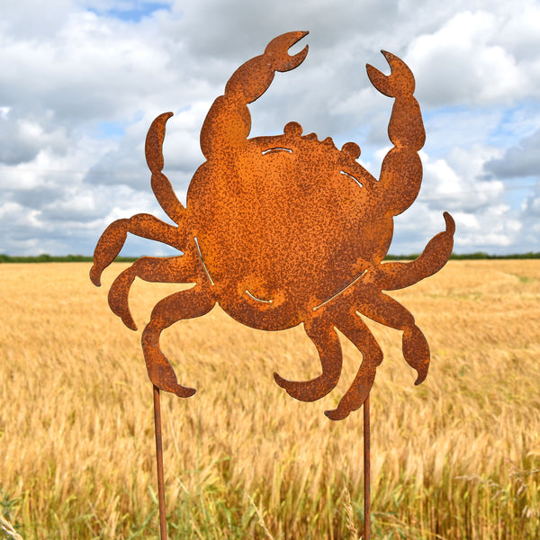 Crab Silhouette Garden Ornament