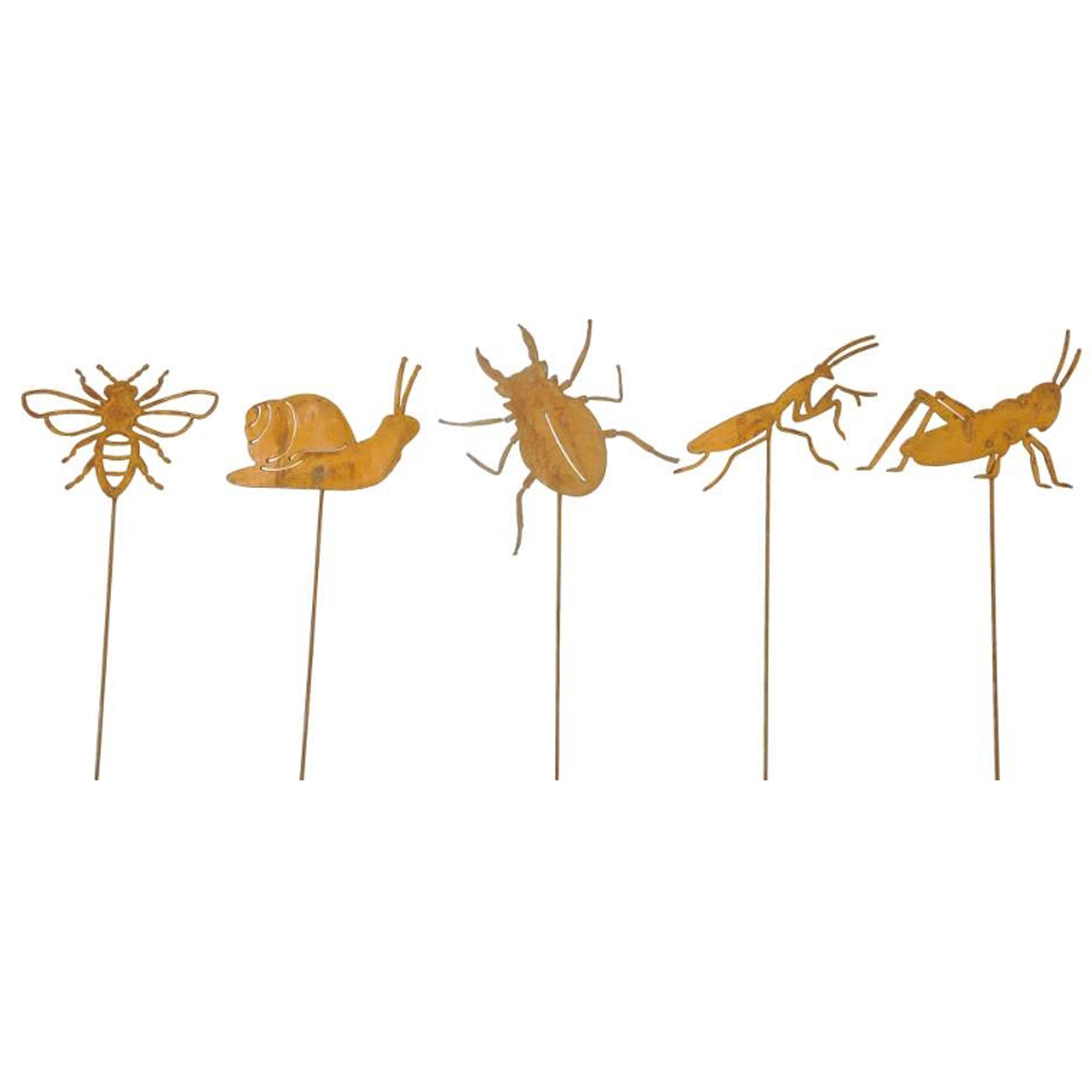 Garden Insects Metal Stakes