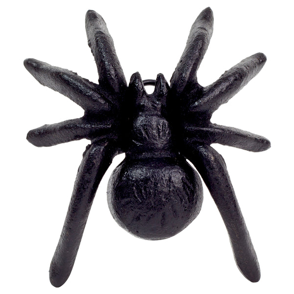 3 Black Tarantula Wall Mountable Cast Iron Spider Ornaments