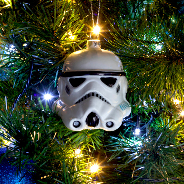 Stormtrooper Star Wars Glass Christmas Tree Baubles Official