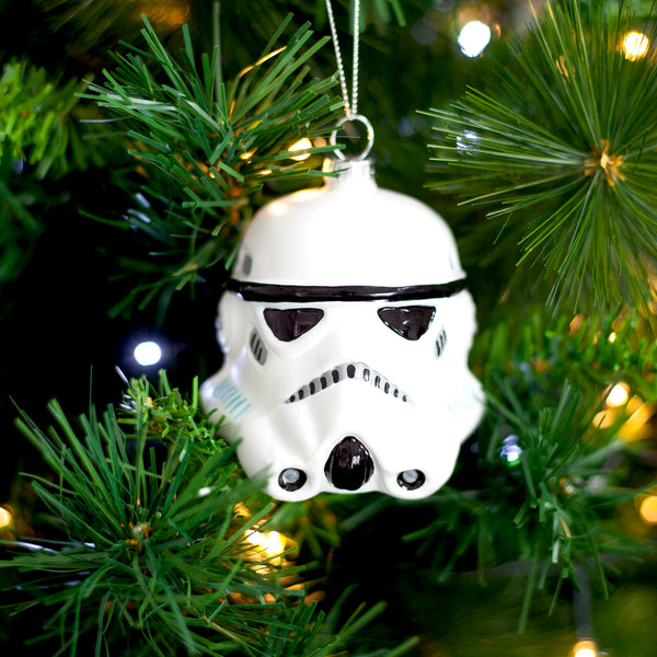 Stormtrooper Star Wars Glass Christmas Tree Baubles Official