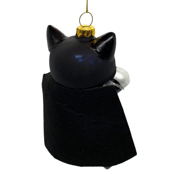 Superhero Cat Hanging Christmas Bauble