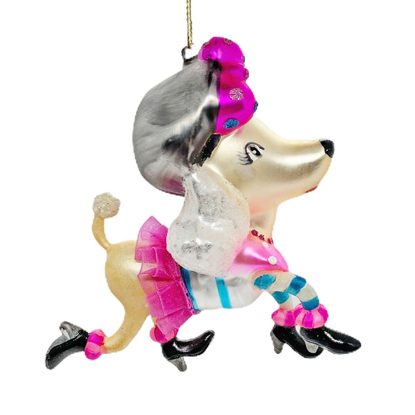 French Poodle Christmas Tree Bauble