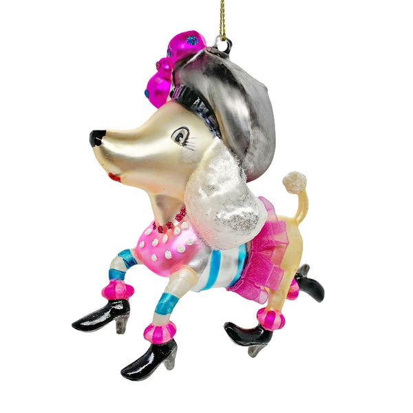 French Poodle Christmas Tree Bauble