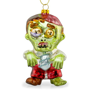 Zac the Zombie Christmas Bauble