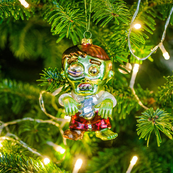 Zombie Glass Christmas Tree Bauble