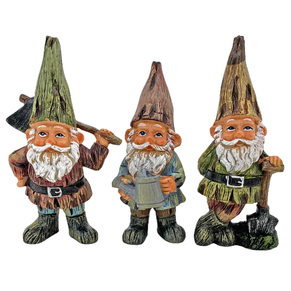 Set of 3 Garden Gnomes