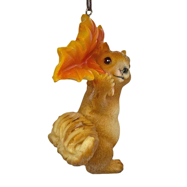 Hanging Autumnal Squirrel Christmas Tree Decoration