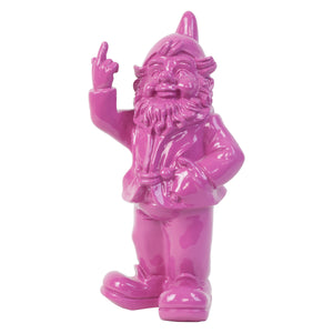 30cm F**k You Naughty Middle Finger Pink Gnome Ornament