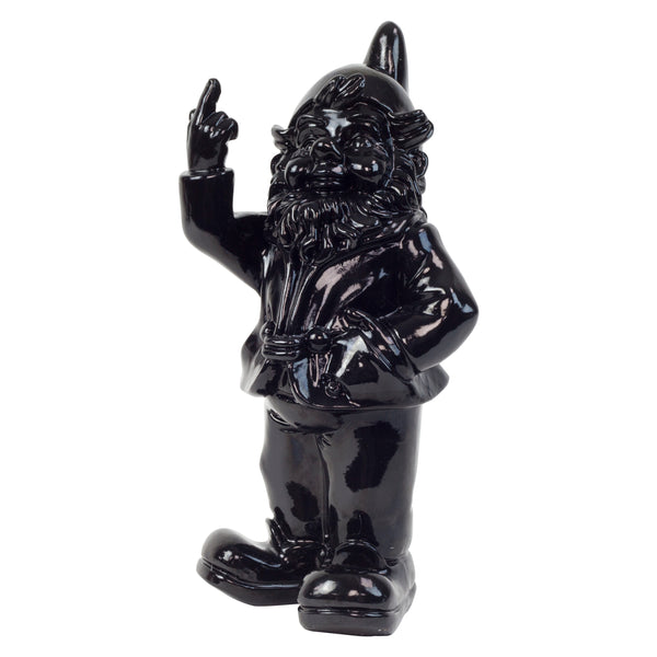 Middle Finger Black Gnome